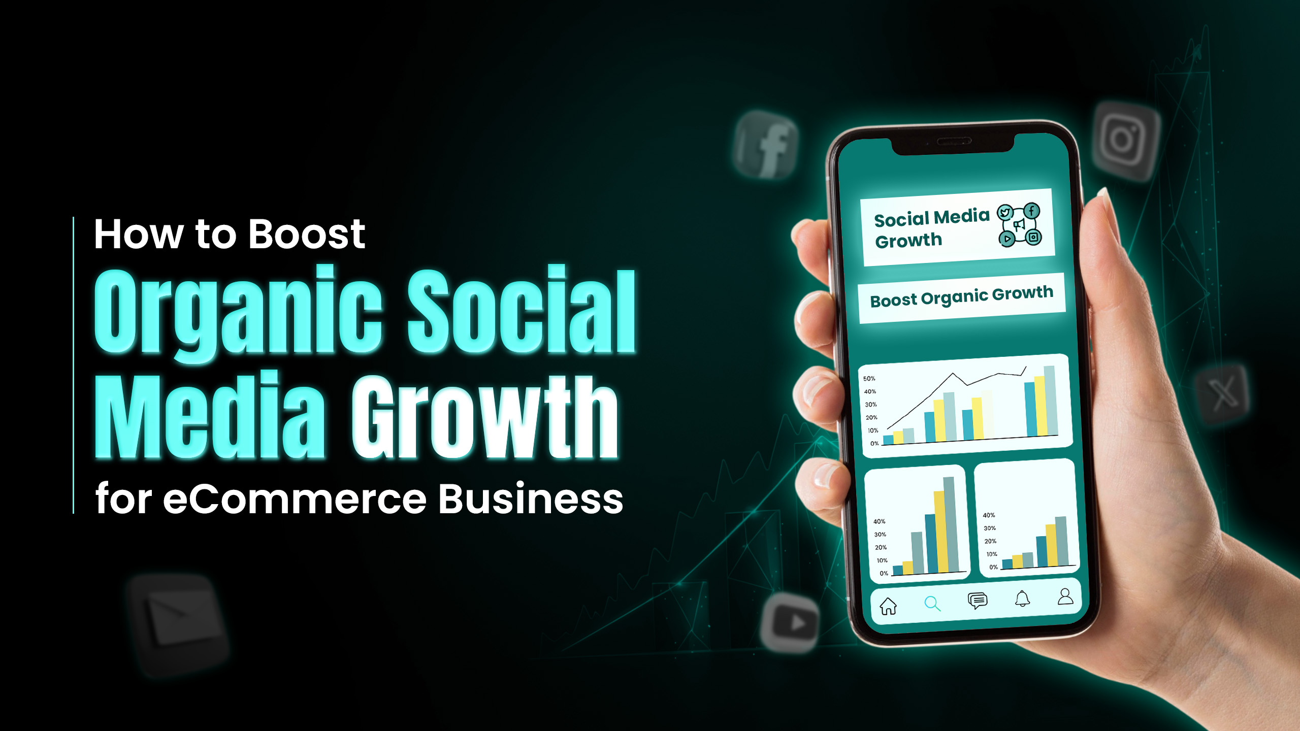 Organic Social Media Growth Mastroke Banner