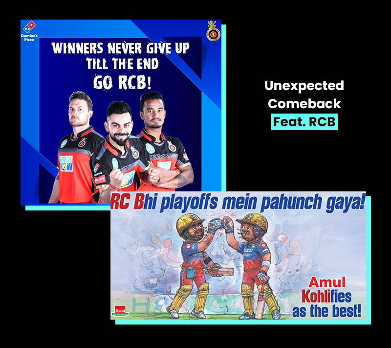 The unexpected comeback Feat. RCB