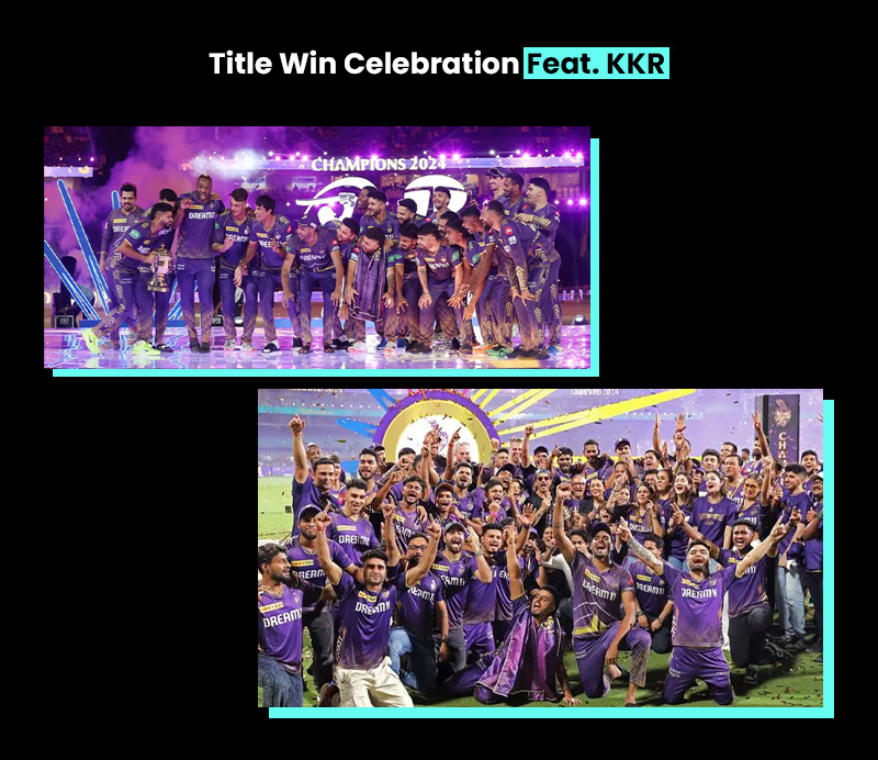 Title Win Celebration Feat. KKR 