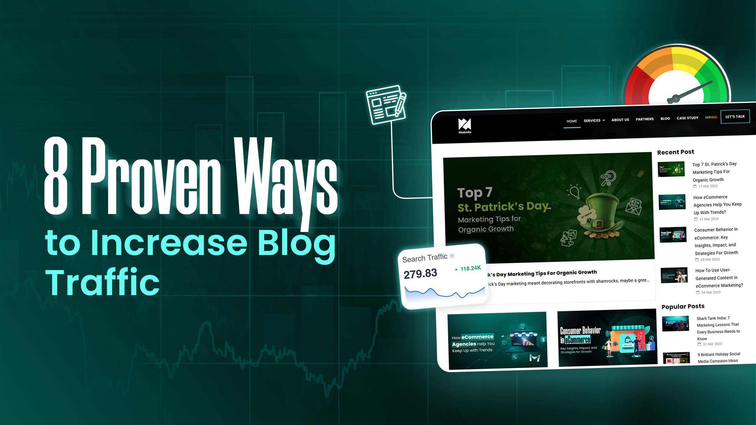 Increase Blog Traffic Mastroke Banner